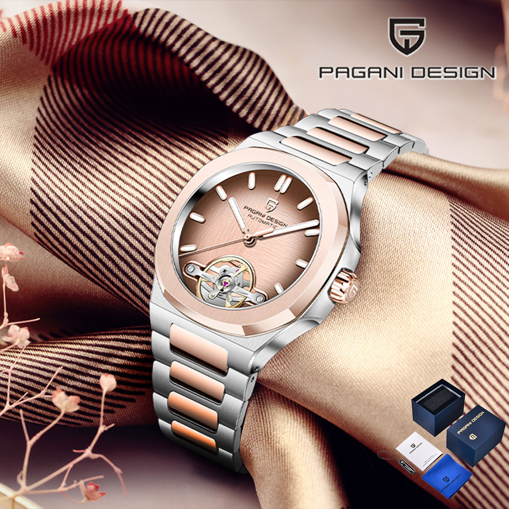 Luxury Watch Gift Box - Relógio Masculino Automático Pagani Design Tourbillon