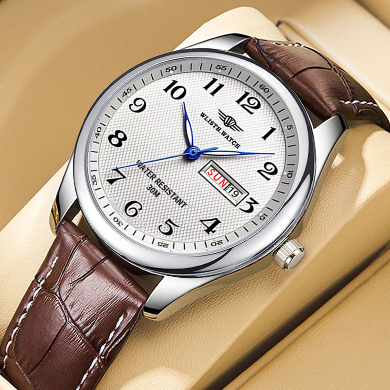 Luxury Watch Holder For Men - Wlisth marca de luxo relógio masculino