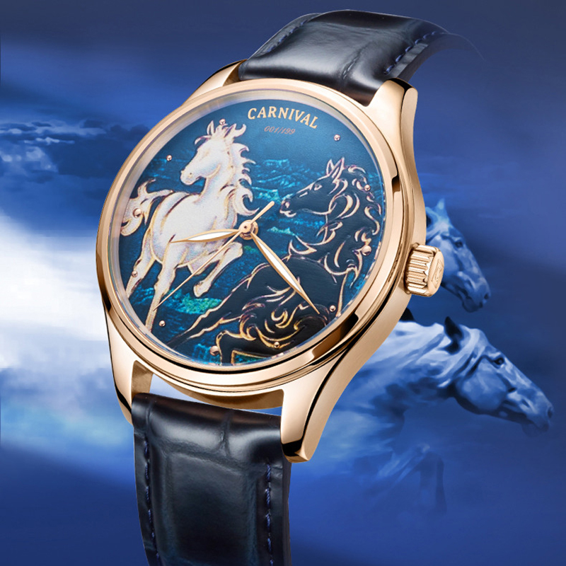 Zodiac Luxury Watch - Relógio Mecânico de Moda Carnival Brand