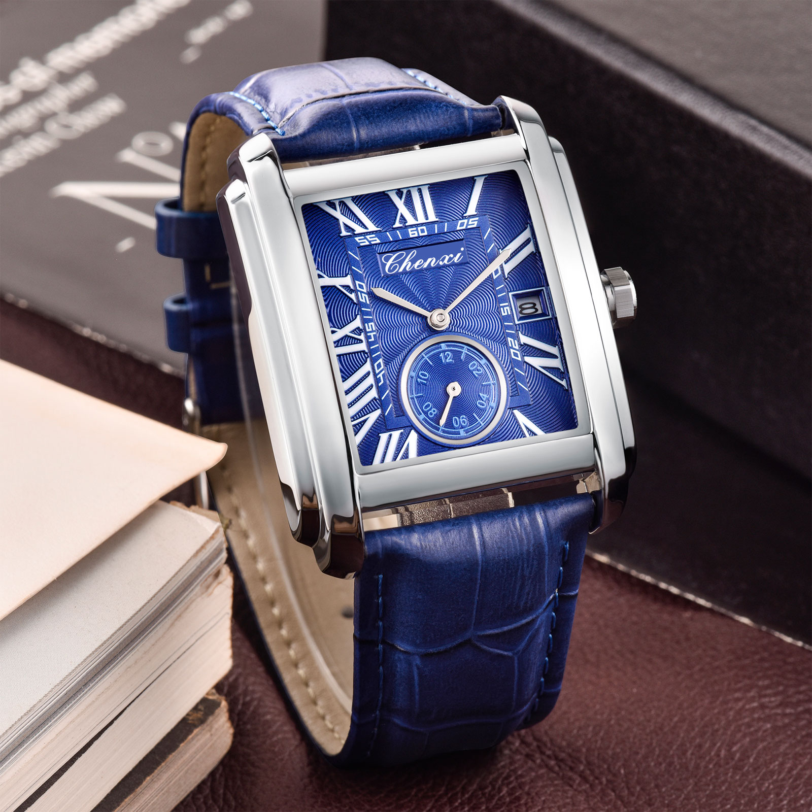 Chenxi 8216 nova moda menino c - Luxury Watch Holder For Men avaliação e preço