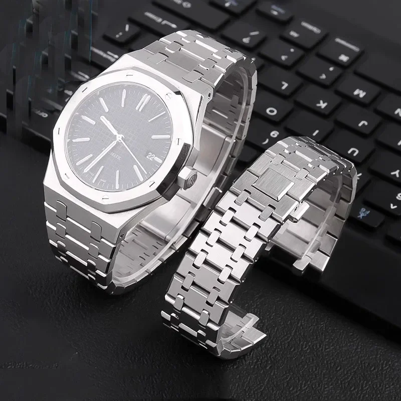 904 pulseira de aço inoxidável - Audemars Piguet Watch Royal Oak avaliação e preço
