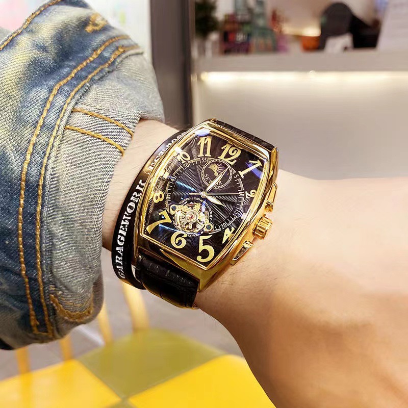SEWOR-Relógio Mecânico Masculi - Luxury Watch Arabic avaliação e preço