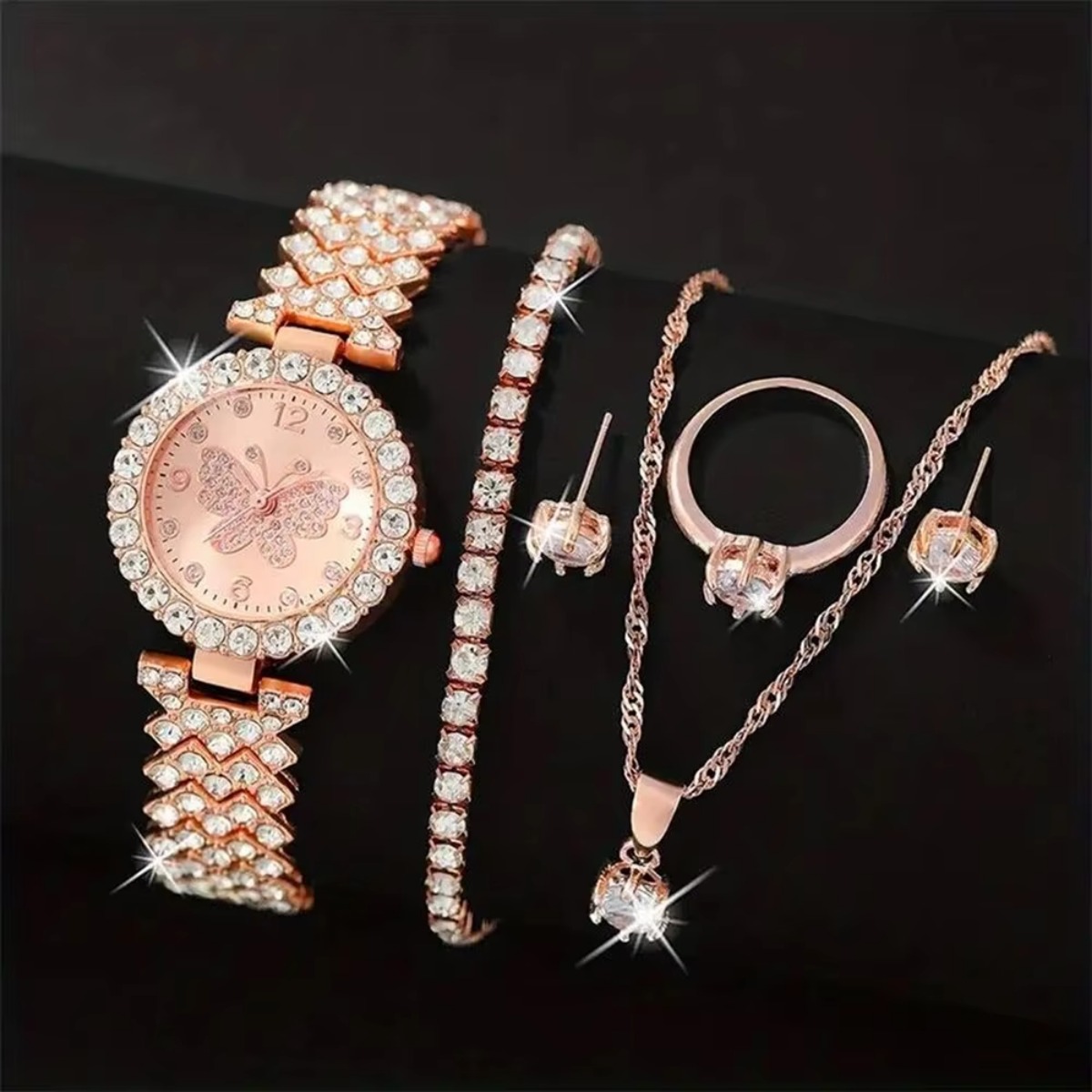 Conjunto de 6 Peças: Relógio F - Luxury Watch Gift Box avaliação e preço