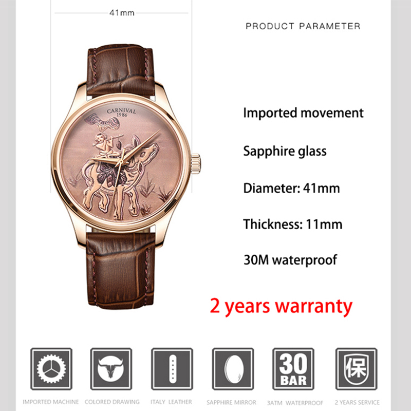 Carnaval marca moda zodíaco bo - Zodiac Luxury Watch avaliação e preço