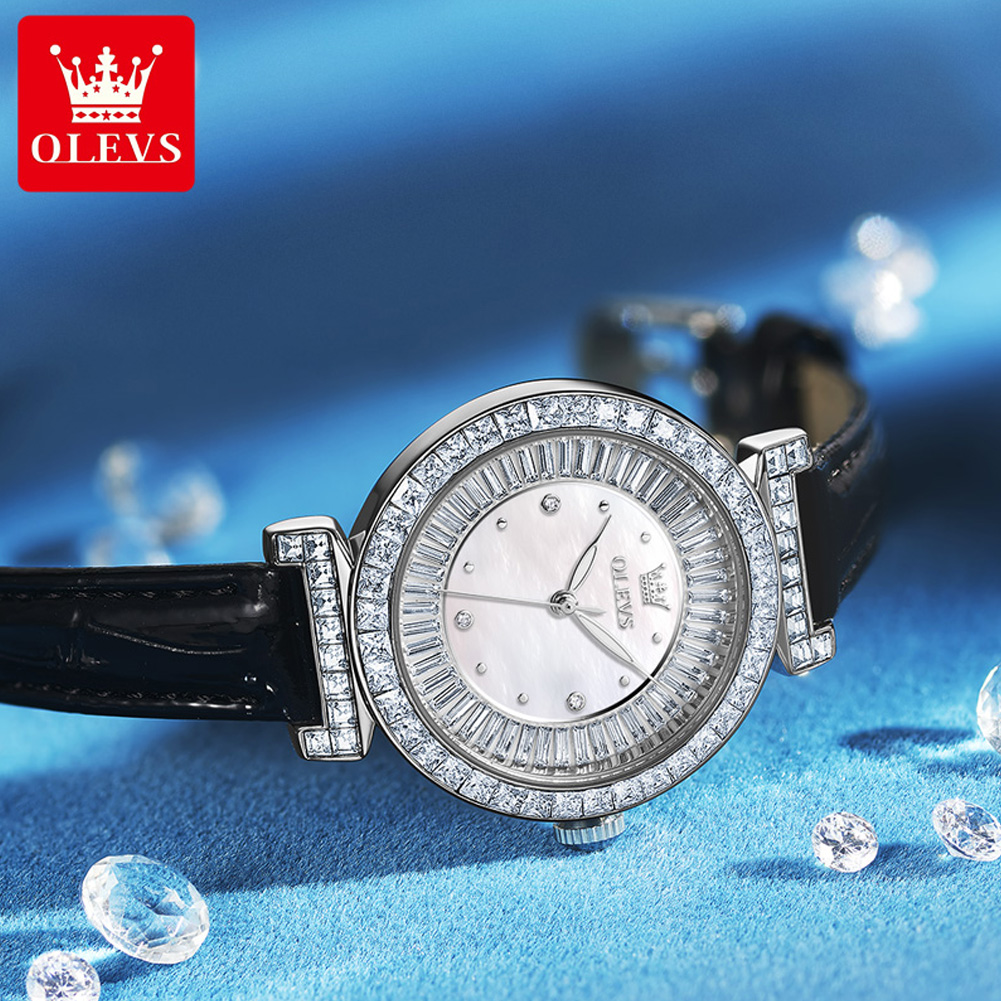 Relógios Femininos OLEVS 9983, - Luxury Watch Leather Strap avaliação e preço