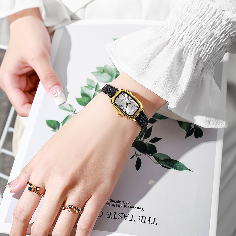 Moda relógio de quartzo femini - Luxury Watch Leather Strap avaliação e preço