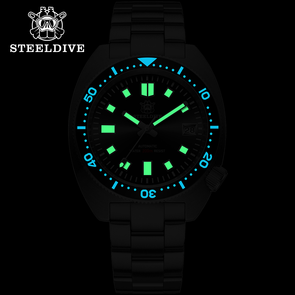 Steeldive 42mm fino abalone sd - Diver Watch 300M avaliação e preço