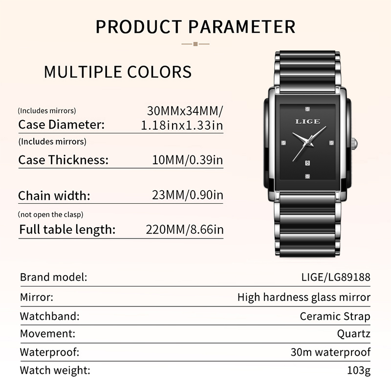 Lige novo luxo relógios femini - Luxury Watch Gift Box avaliação e preço
