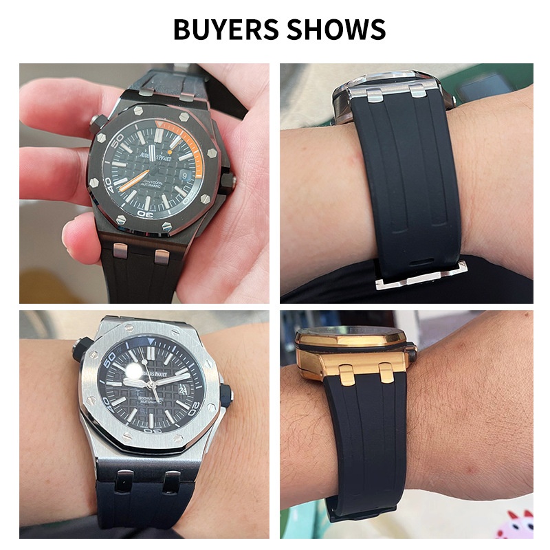 Pulseira de Relógio de Borrach - Audemars Piguet Watch Royal Oak avaliação e preço