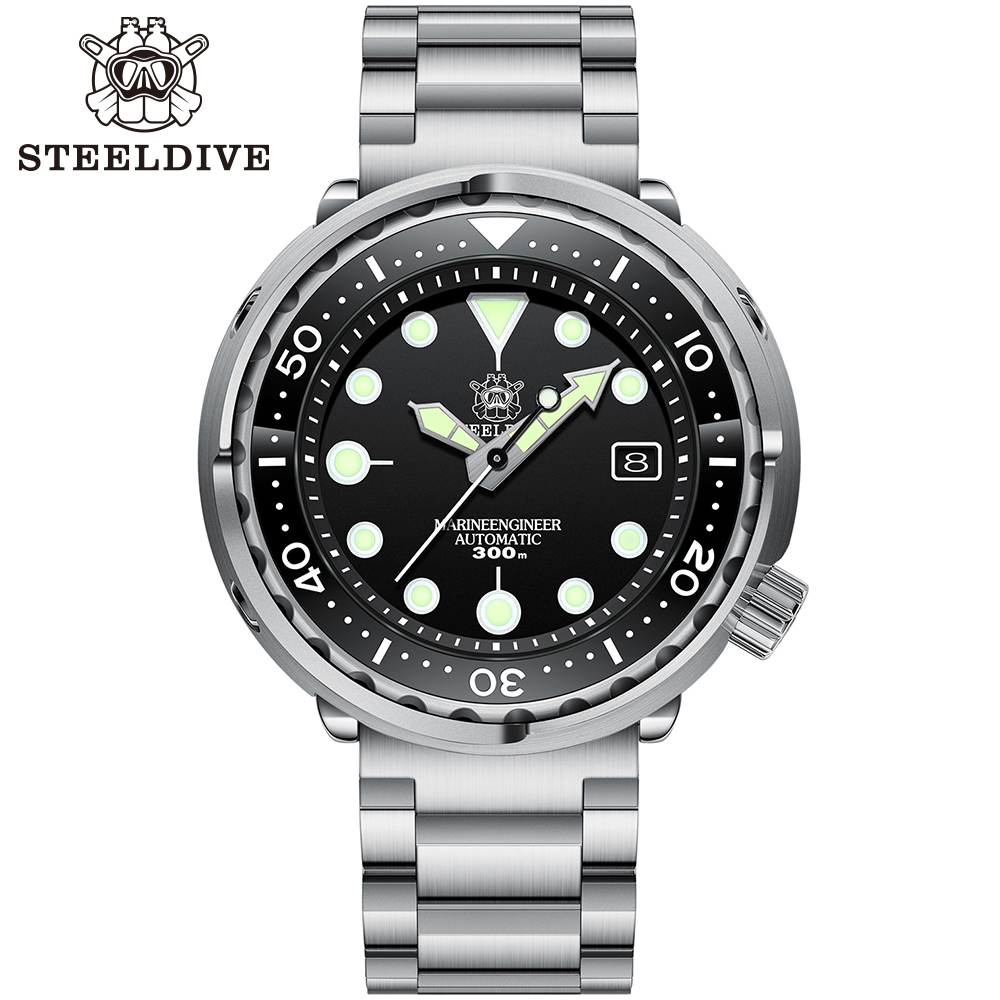 STEELDIVE Oficial SD1975 Moda  - Diver Watch 300M avaliação e preço
