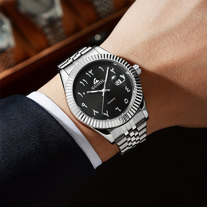 Novo Relógio Masculino de Aço  - Luxury Watch Arabic avaliação e preço