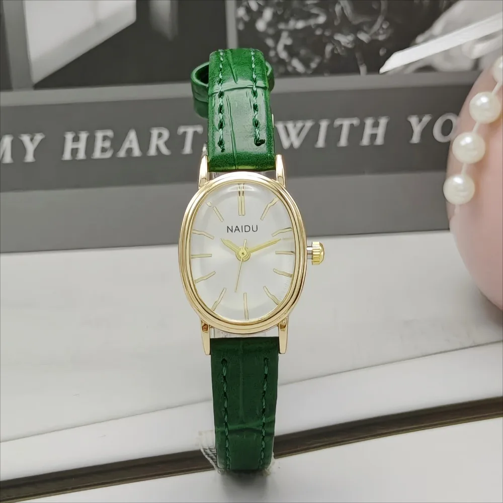Marca de moda feminina oval di - Luxury Watch Leather Strap avaliação e preço