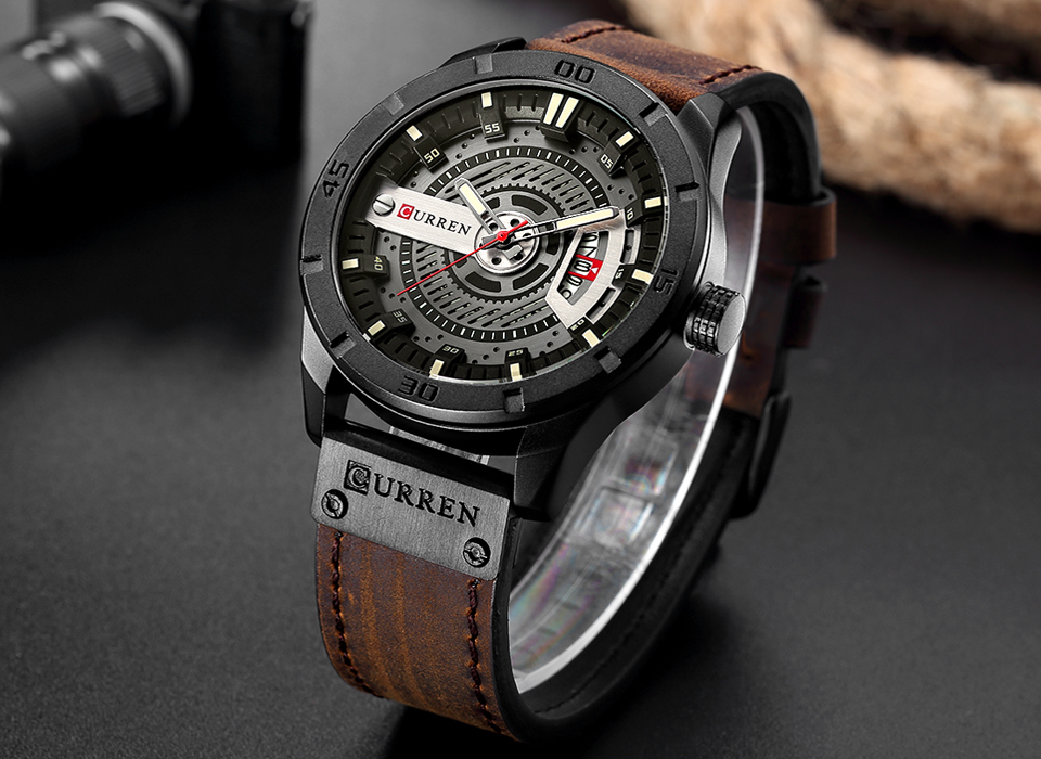 Relógio de luxo marca curren m - Luxury Watch Holder For Men avaliação e preço