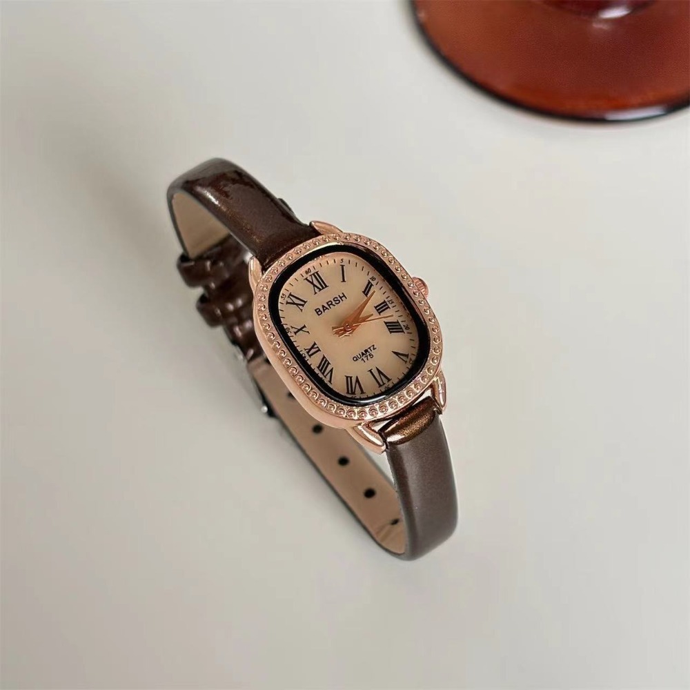 Famosa marca feminina diamante - Luxury Watch Leather Strap avaliação e preço