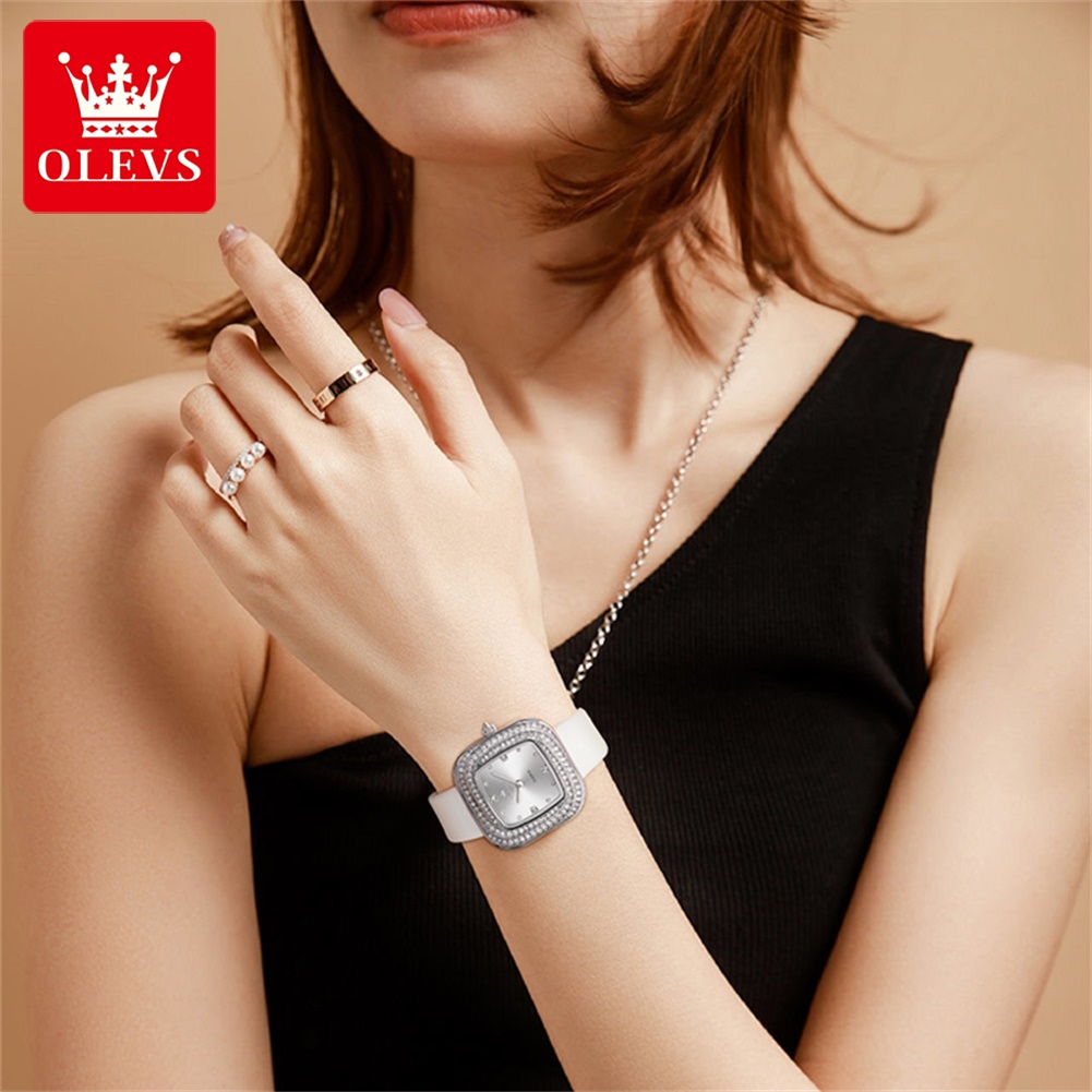 OLEVS 5512 Relógio de pulso fe - Luxury Watch Leather Strap avaliação e preço