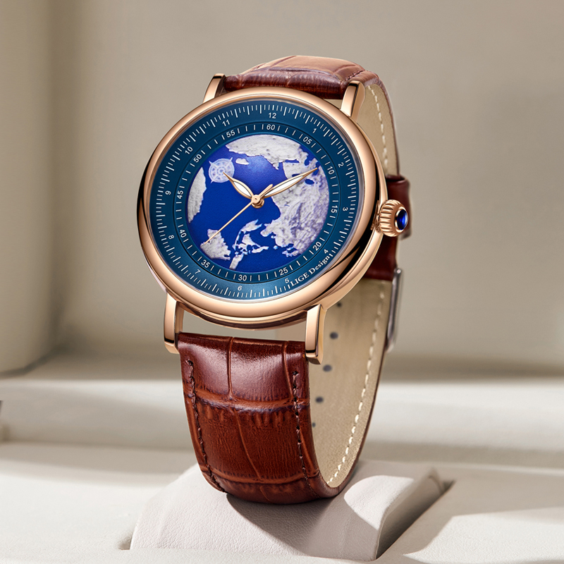 Relógio Masculino LIGE 2026, N - Luxury Watch Holder For Men avaliação e preço