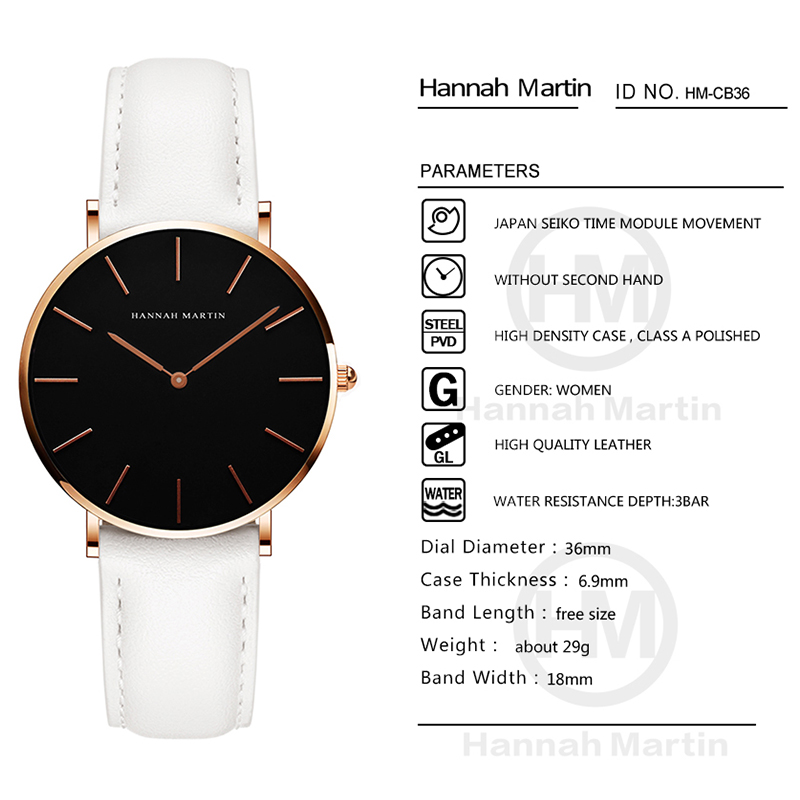 Hannah martin quente nova ms m - Luxury Watch Leather Strap avaliação e preço