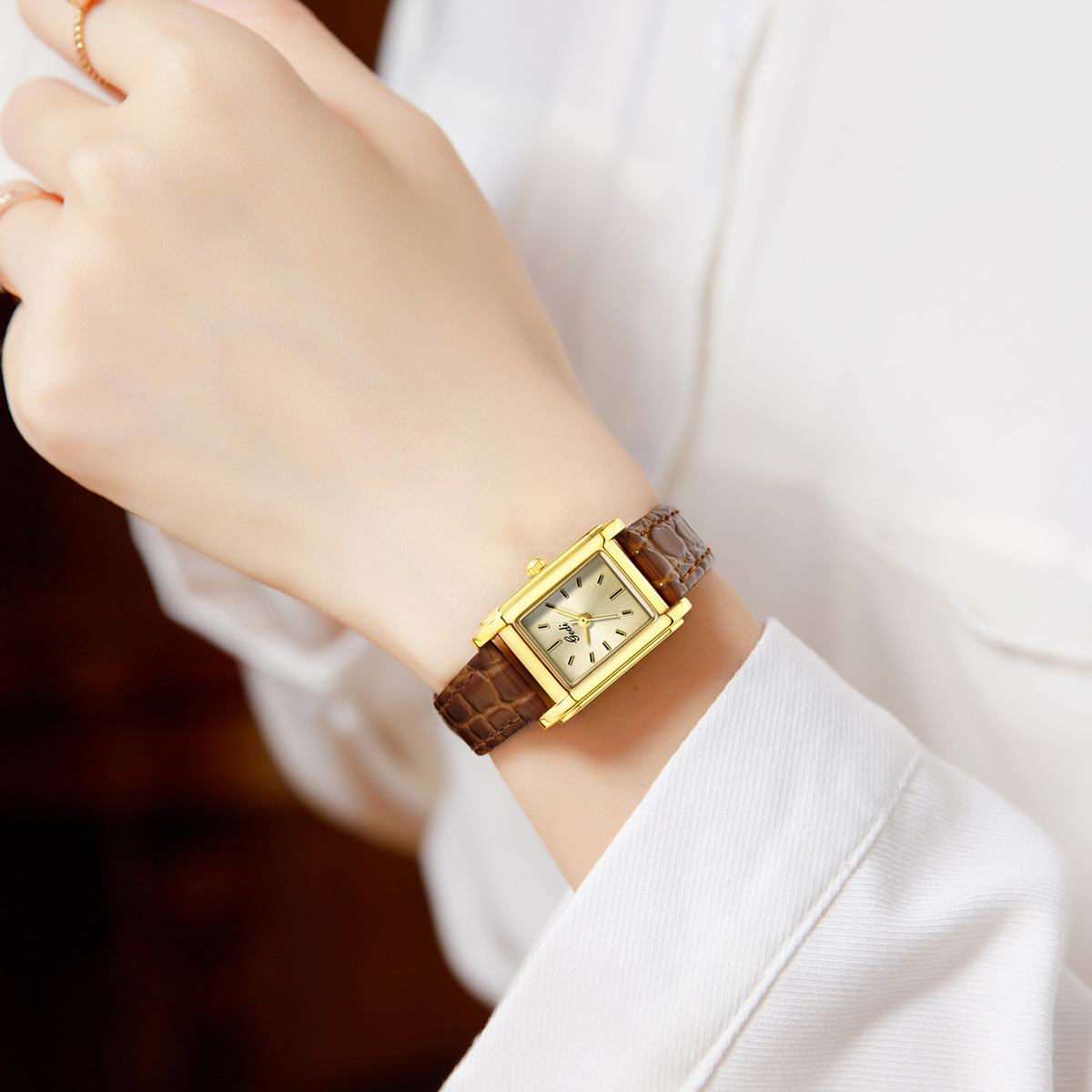 Relógios Femininos de Luxo Lev - Luxury Watch Leather Strap avaliação e preço