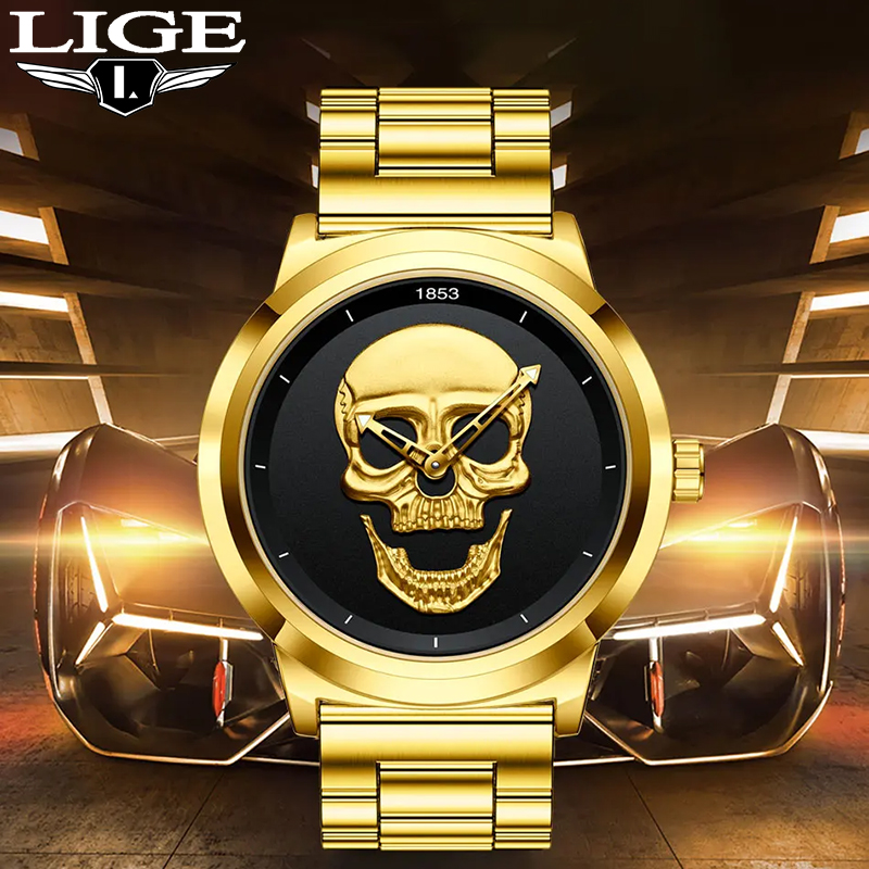 LIGE Top Marca de Luxo Relógio - Luxury Watch Organizer For Men avaliação e preço